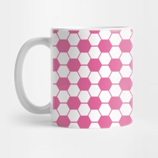 Football / Soccer Ball Texture Pattern - Pink Tones Mug